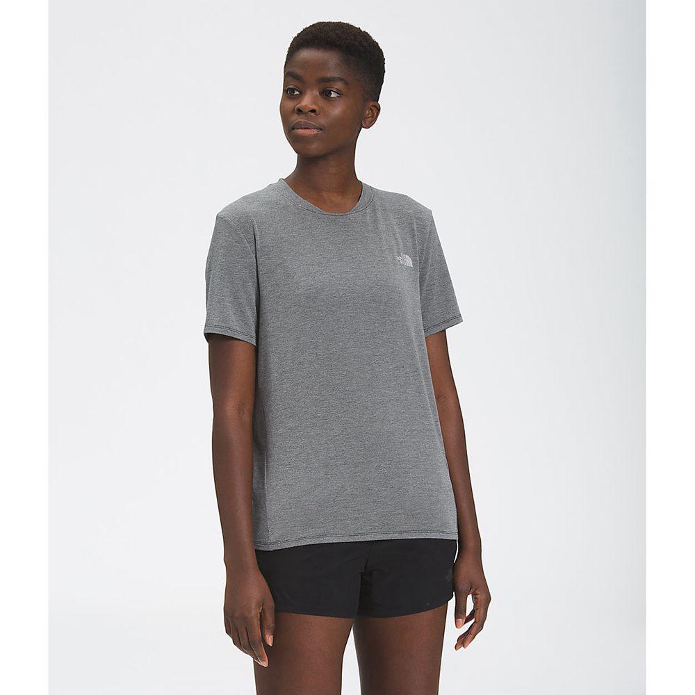 The North Face Wander Κοντό Μανίκι Γυναικεια T Shirt - Γκρι (KZCE57908)